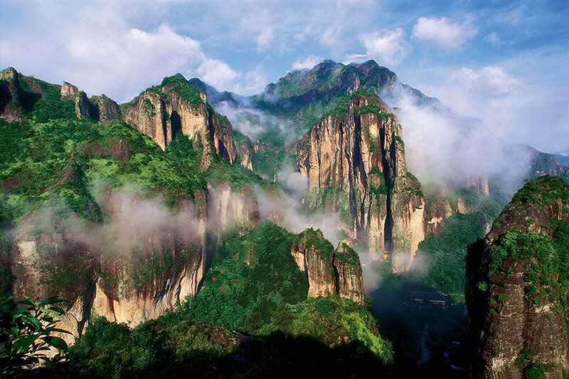 温州乐清市的雁荡山风景