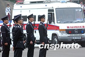 多图香港警务处处长曾荫培退休前告别警队