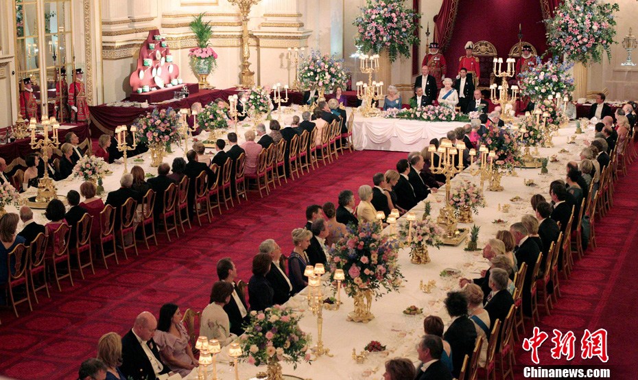 英女王设国宴宴请美总统奥巴马