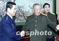 图迟浩田会见韩国空军参谋长