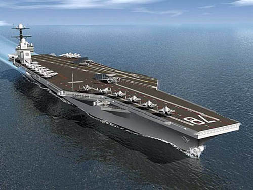 美福特号航母将装舰岛预计2015年交付图