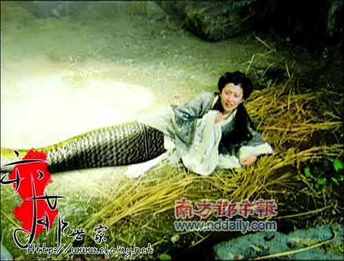 《仙剑》里的赵灵儿也是人头蛇身,因为她是女娲后人(图为电视版刘亦菲