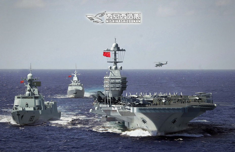 中国首艘国产航母cg歼20歼31无人战机上舰