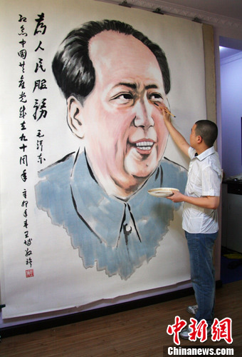 中国五大领袖画像图片