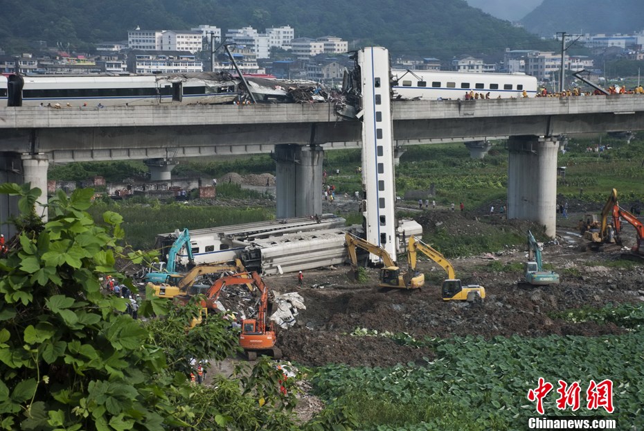 723甬溫線特別重大鐵路交通事故圖片全記錄