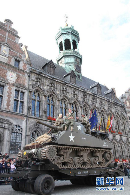 比利时再现二战历史重温胜利喜悦
