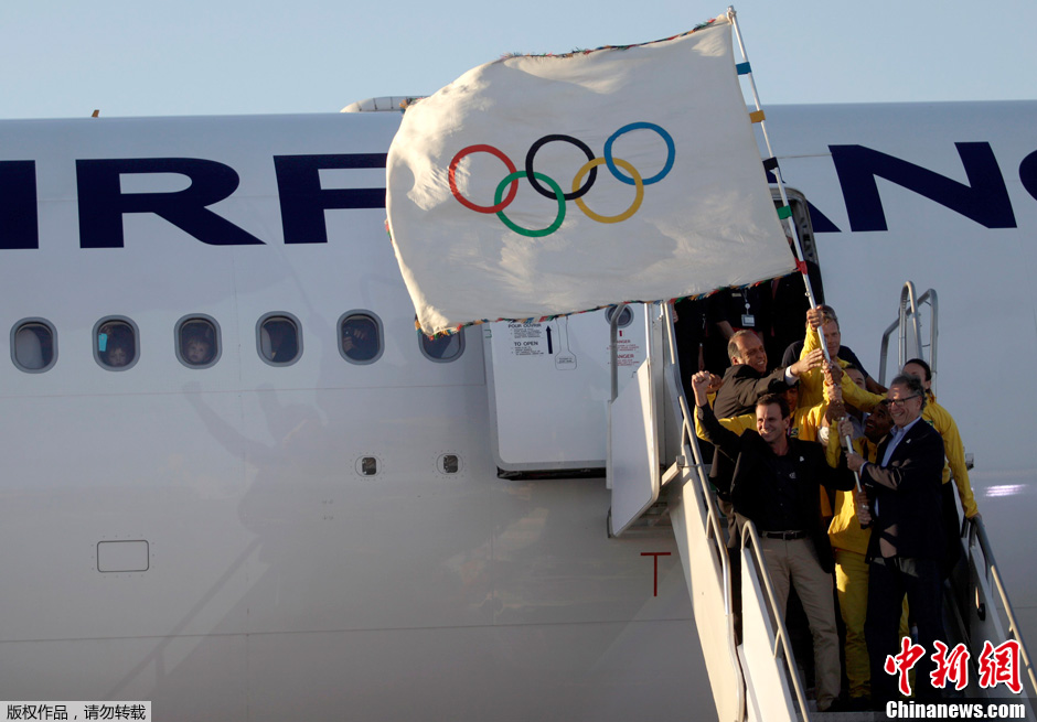 奥林匹克五环旗抵达里约热内卢13