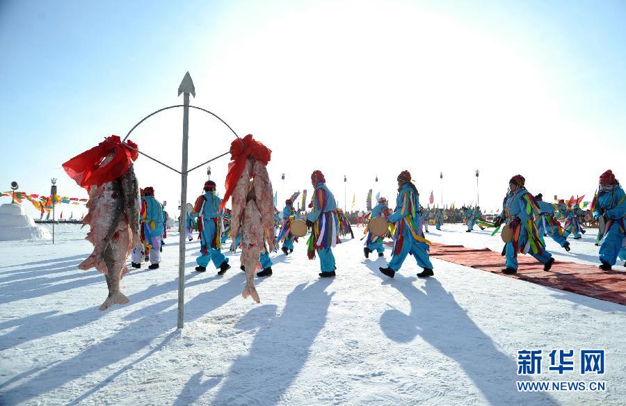 罗斯蒙古族自治县开幕,吉林八景之一的查干湖冬捕也在旅游节期间进行