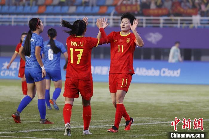 中国女足16比0蒙古女足